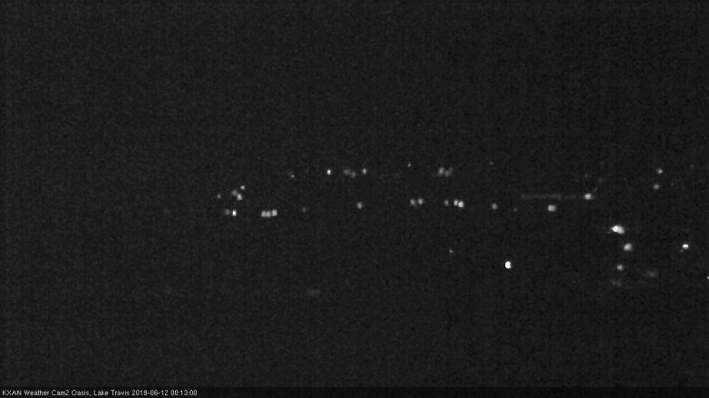 Lake Travis webcam, June 11, 2018 11:15 PM CT