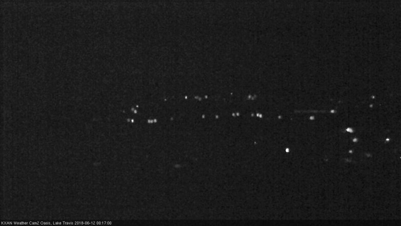 Lake Travis webcam, June 11, 2018 11:20 PM CT