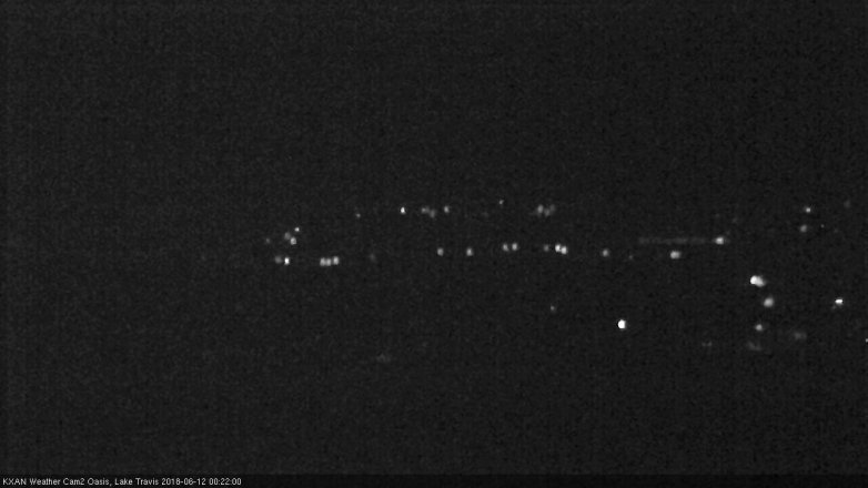Lake Travis webcam, June 11, 2018 11:25 PM CT