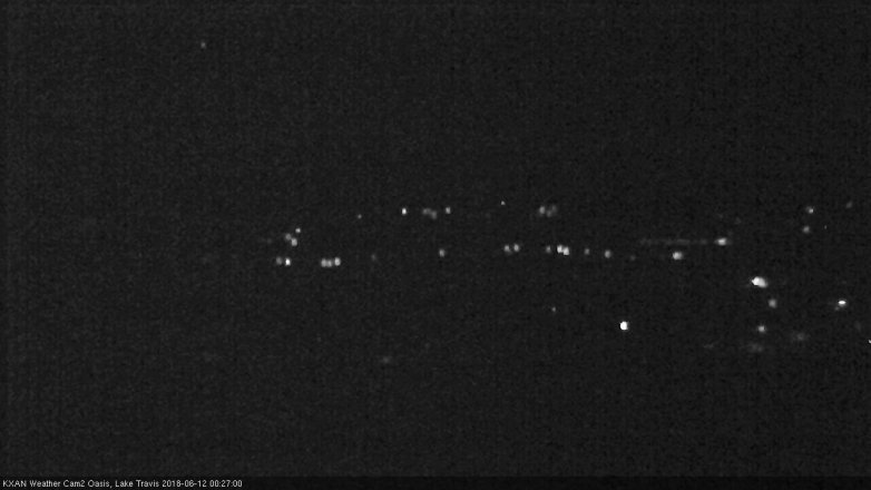 Lake Travis webcam, June 11, 2018 11:30 PM CT