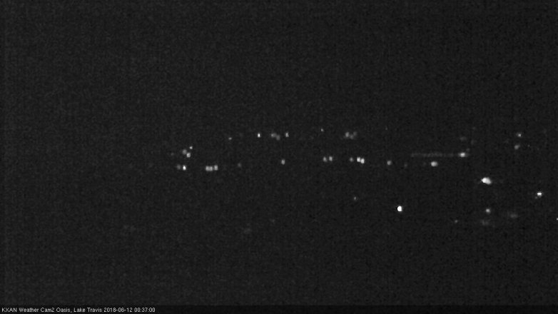 Lake Travis webcam, June 11, 2018 11:40 PM CT