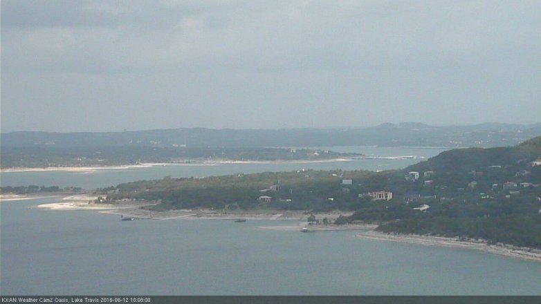 Lake Travis webcam, June 12, 2018 9:10 AM CT
