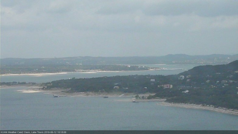 Lake Travis webcam, June 12, 2018 9:20 AM CT