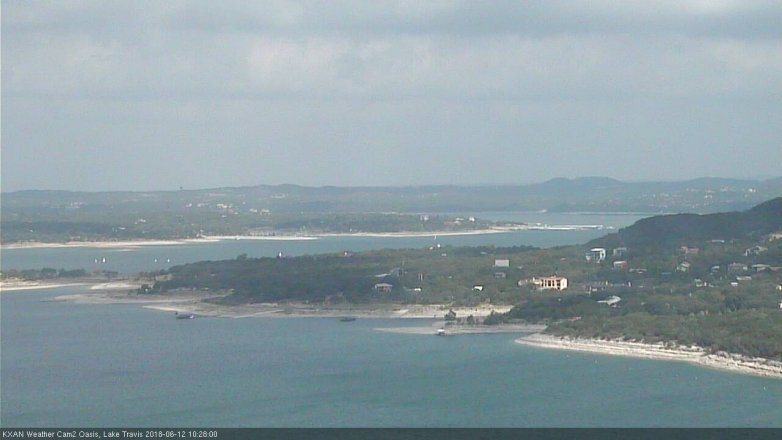Lake Travis webcam, June 12, 2018 9:30 AM CT