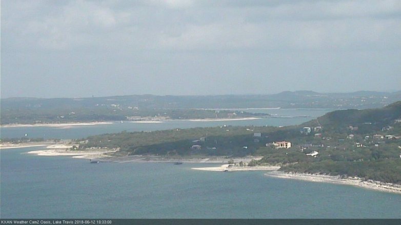 Lake Travis webcam, June 12, 2018 9:35 AM CT