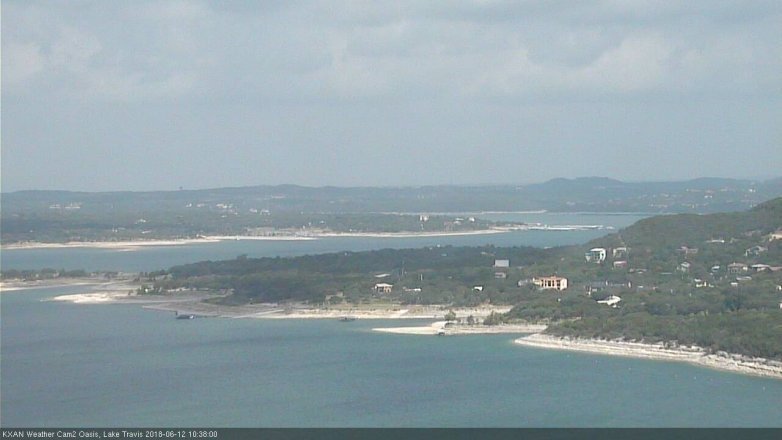 Lake Travis webcam, June 12, 2018 9:40 AM CT