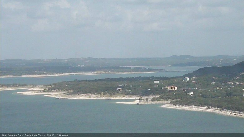 Lake Travis webcam, June 12, 2018 9:45 AM CT