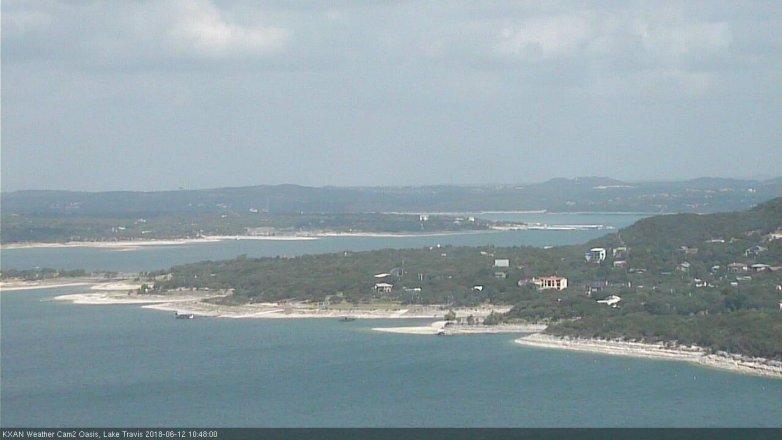 Lake Travis webcam, June 12, 2018 9:50 AM CT