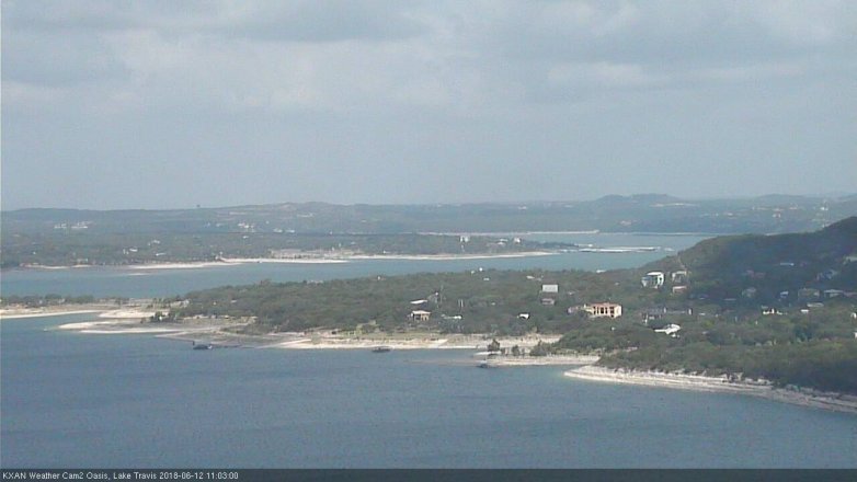 Lake Travis webcam, June 12, 2018 10:05 AM CT