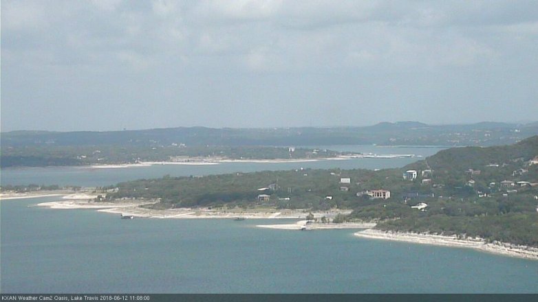 Lake Travis webcam, June 12, 2018 10:10 AM CT