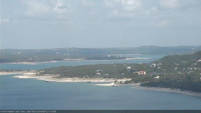 Lake Travis webcam, June 12, 2018 10:15 AM CT