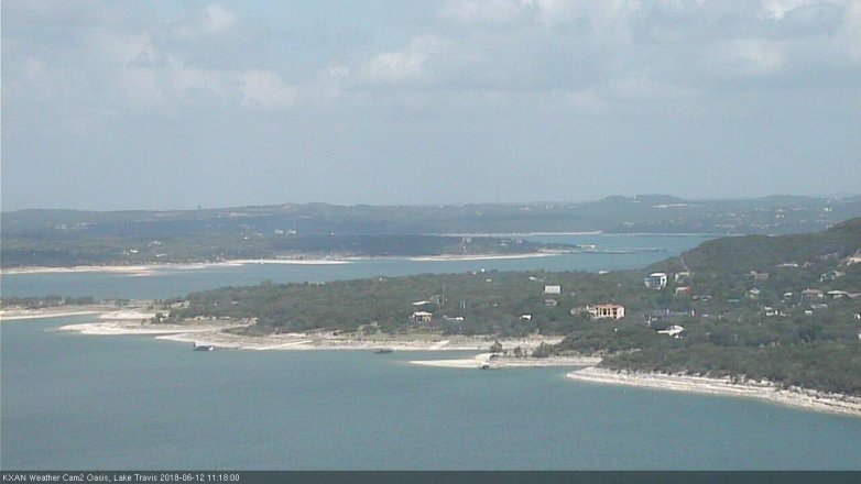 Lake Travis webcam, June 12, 2018 10:20 AM CT