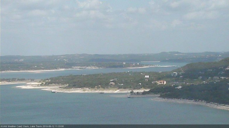 Lake Travis webcam, June 12, 2018 10:35 AM CT