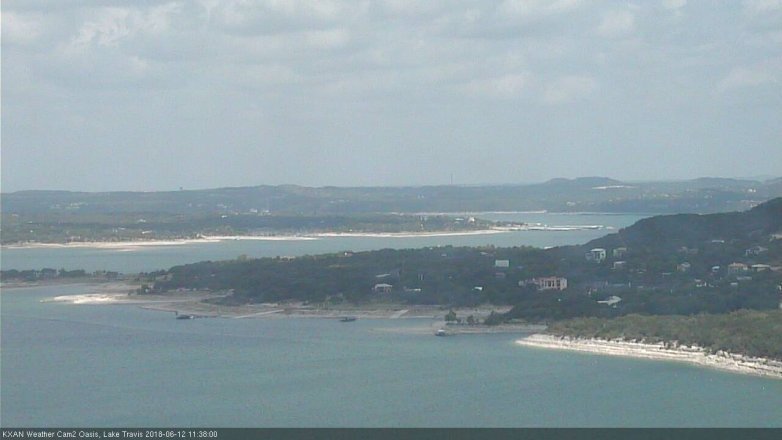 Lake Travis webcam, June 12, 2018 10:40 AM CT