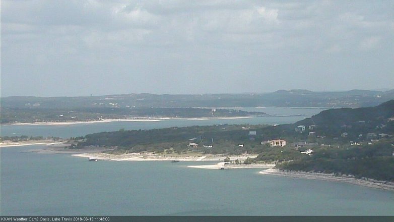 Lake Travis webcam, June 12, 2018 10:45 AM CT