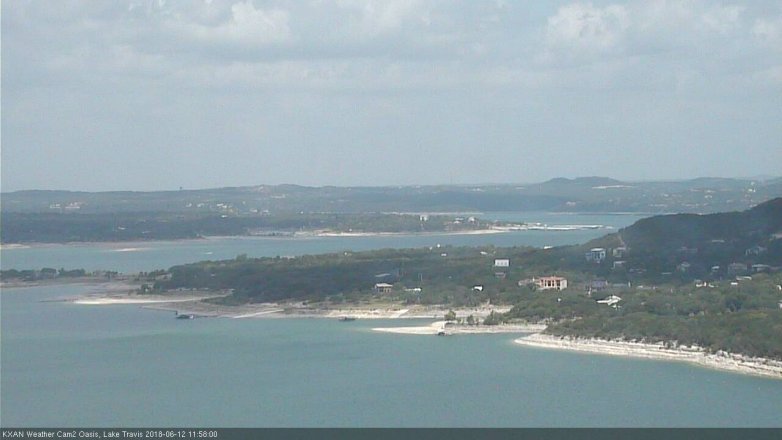 Lake Travis webcam, June 12, 2018 11:00 AM CT
