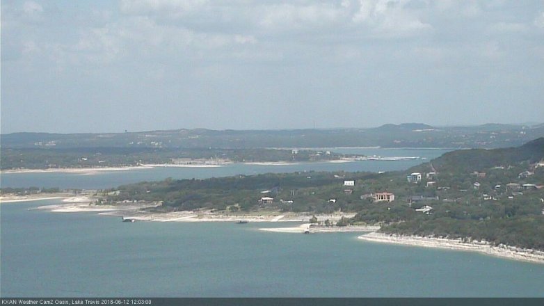 Lake Travis webcam, June 12, 2018 11:05 AM CT