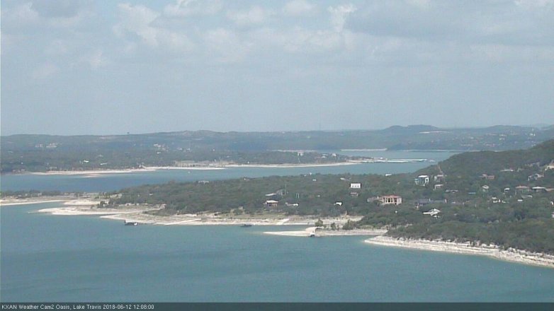 Lake Travis webcam, June 12, 2018 11:10 AM CT