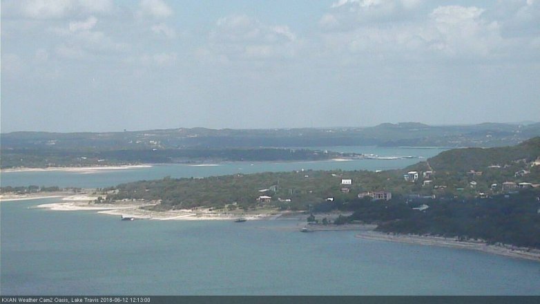 Lake Travis webcam, June 12, 2018 11:15 AM CT