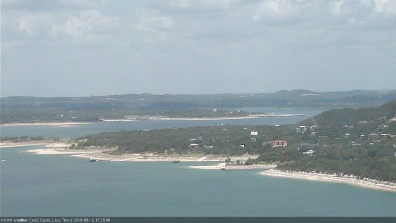 Lake Travis webcam, June 12, 2018 11:30 AM CT