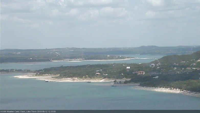 Lake Travis webcam, June 12, 2018 11:35 AM CT