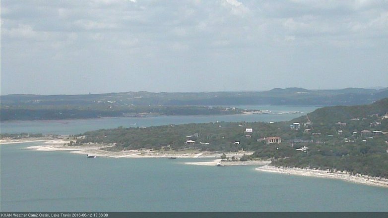 Lake Travis webcam, June 12, 2018 11:40 AM CT
