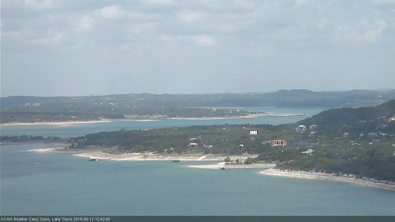 Lake Travis webcam, June 12, 2018 11:45 AM CT