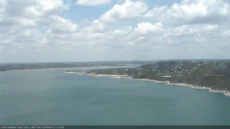 Lake Travis webcam, June 12, 2018 12:15 PM CT