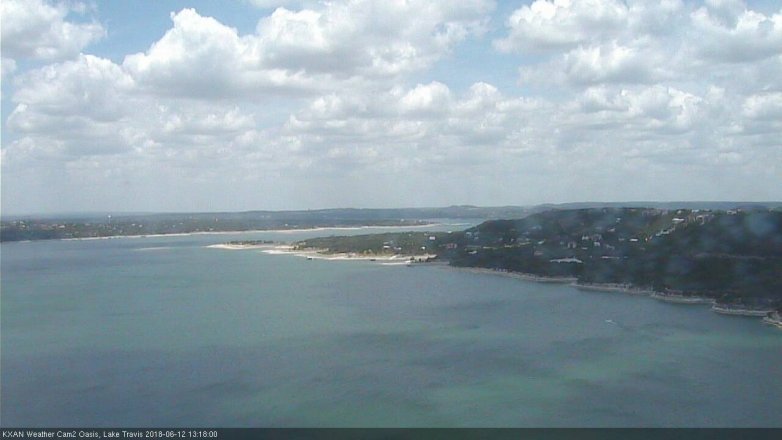 Lake Travis webcam, June 12, 2018 12:20 PM CT