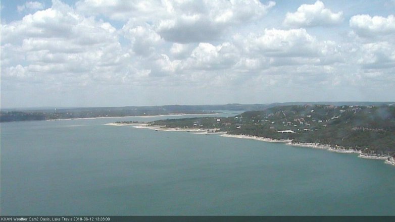Lake Travis webcam, June 12, 2018 12:30 PM CT