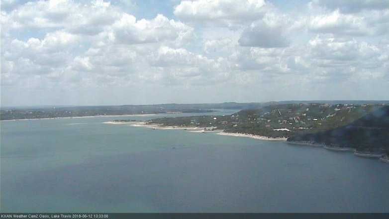 Lake Travis webcam, June 12, 2018 12:35 PM CT