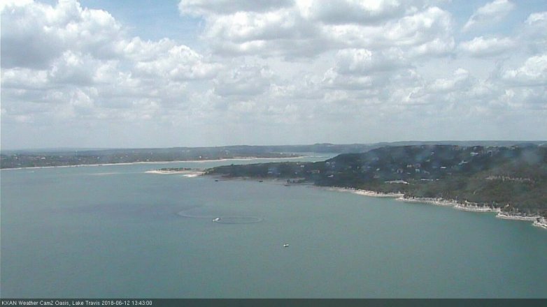 Lake Travis webcam, June 12, 2018 12:45 PM CT
