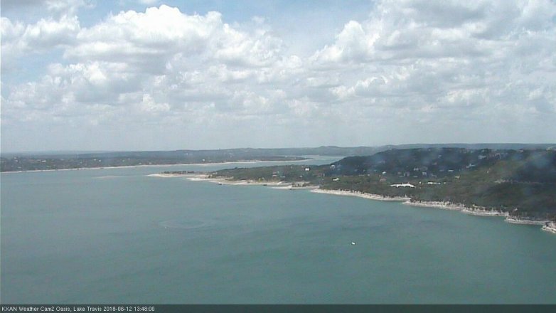 Lake Travis webcam, June 12, 2018 12:50 PM CT