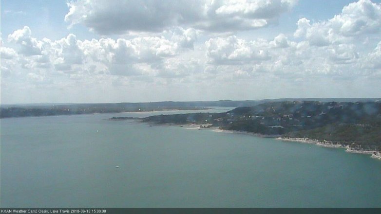 Lake Travis webcam, June 12, 2018 2:10 PM CT
