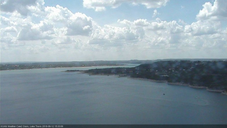 Lake Travis webcam, June 12, 2018 2:35 PM CT