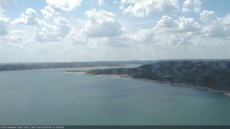 Lake Travis webcam, June 12, 2018 2:40 PM CT