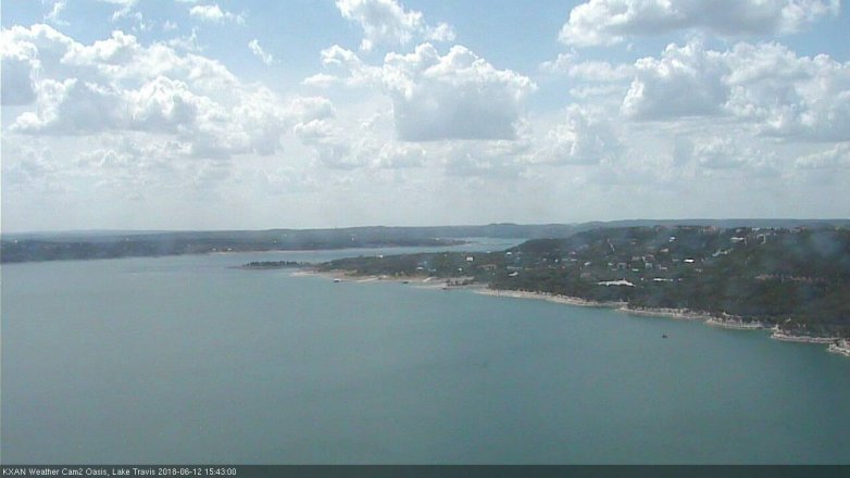 Lake Travis webcam, June 12, 2018 2:45 PM CT
