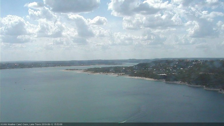 Lake Travis webcam, June 12, 2018 2:55 PM CT