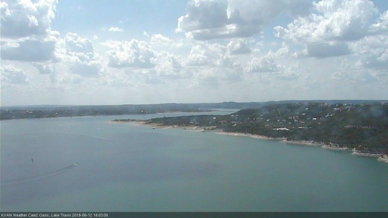 Lake Travis webcam, June 12, 2018 3:05 PM CT