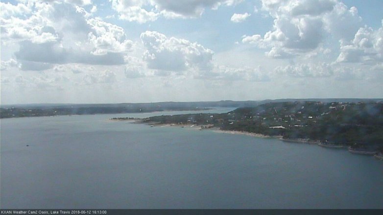 Lake Travis webcam, June 12, 2018 3:15 PM CT