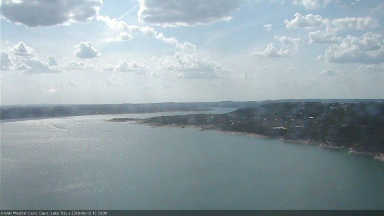 Lake Travis webcam, June 12, 2018 4:00 PM CT
