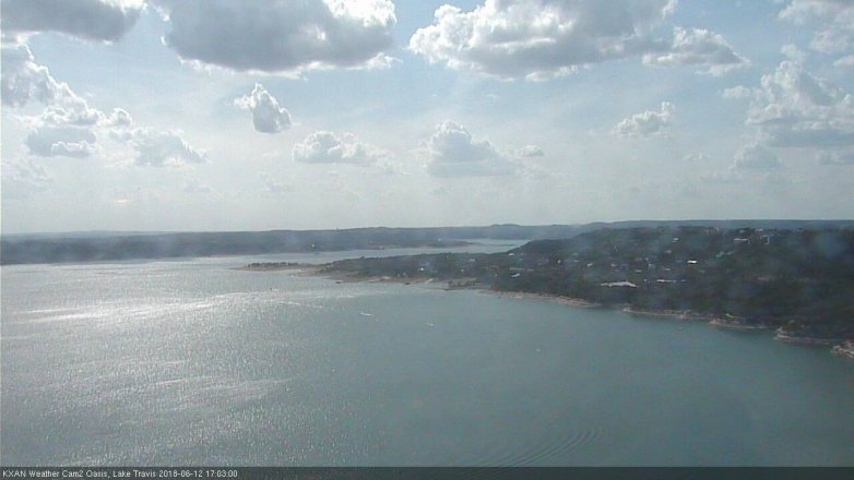 Lake Travis webcam, June 12, 2018 4:05 PM CT