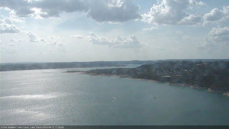 Lake Travis webcam, June 12, 2018 4:10 PM CT