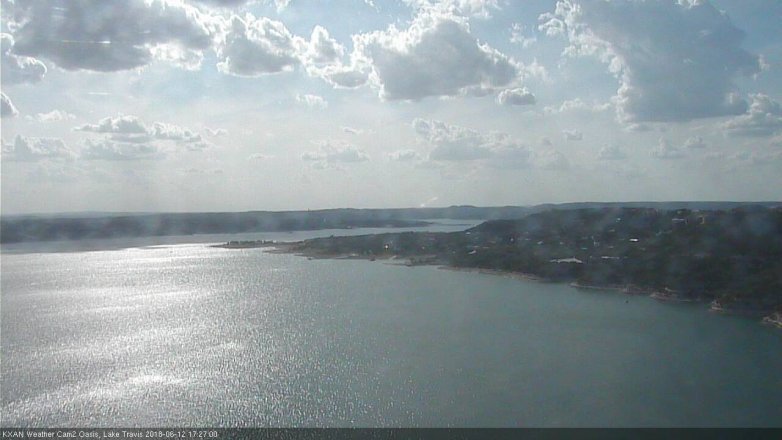Lake Travis webcam, June 12, 2018 4:30 PM CT