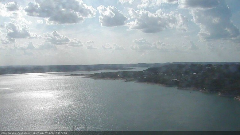 Lake Travis webcam, June 12, 2018 4:35 PM CT