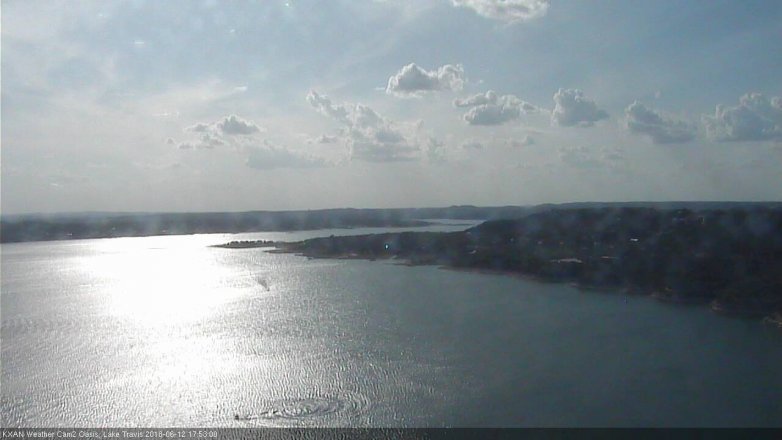 Lake Travis webcam, June 12, 2018 4:55 PM CT