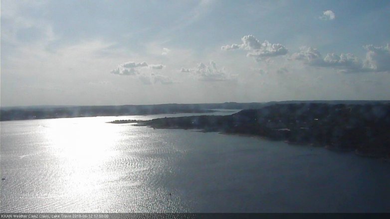 Lake Travis webcam, June 12, 2018 5:00 PM CT