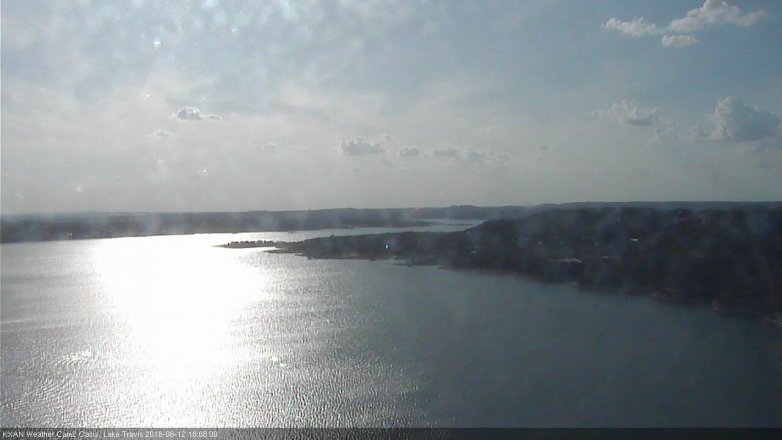 Lake Travis webcam, June 12, 2018 5:10 PM CT