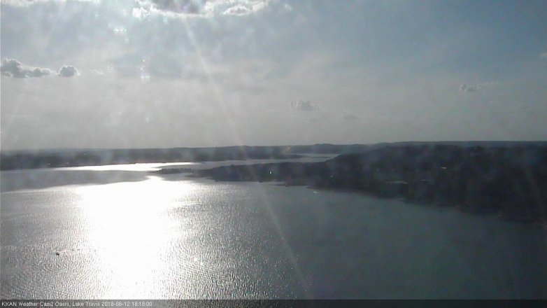 Lake Travis webcam, June 12, 2018 5:20 PM CT