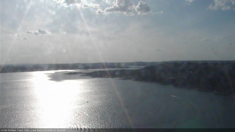Lake Travis webcam, June 12, 2018 5:25 PM CT